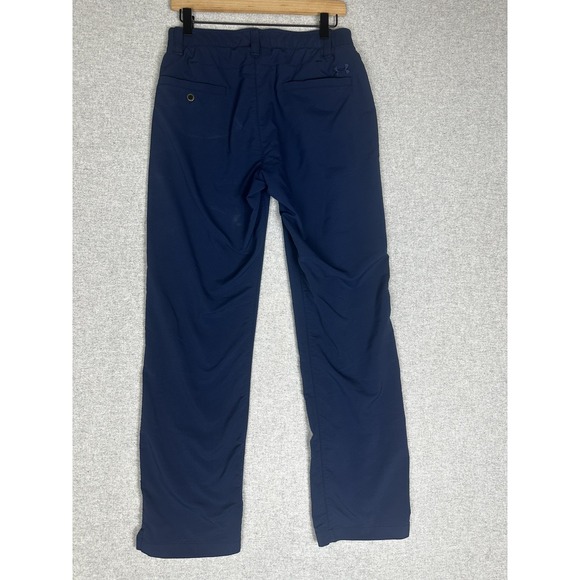 Under Armour Loose Fit Golf‎ Pants Men 30x30 Blue Performance Stretch - Picture 2 of 14